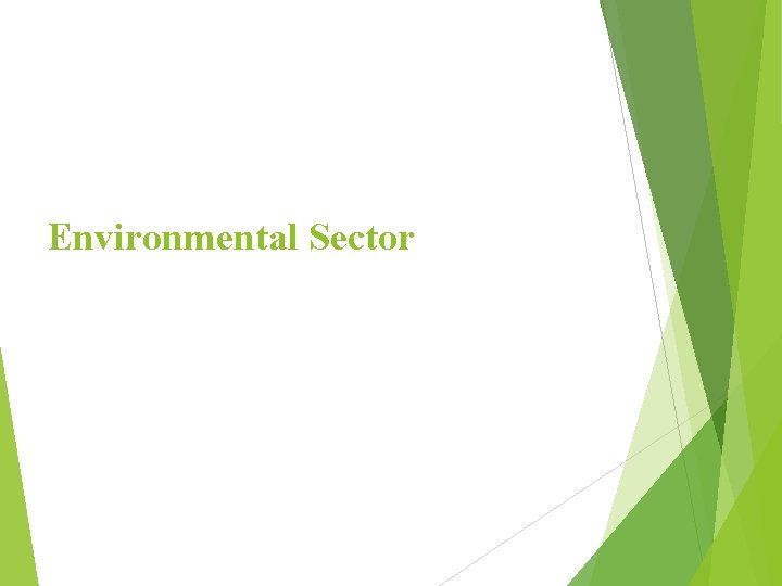 Environmental Sector 