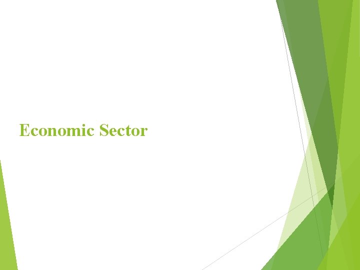 Economic Sector 