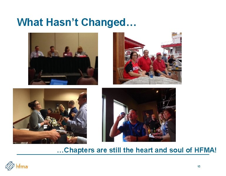 What Hasn’t Changed… …Chapters are still the heart and soul of HFMA! 15 