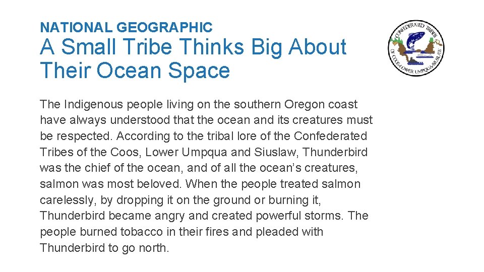 NATIONAL GEOGRAPHIC A Small Tribe Thinks Big About Their Ocean Space The Indigenous people