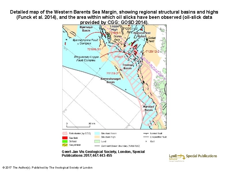 Detailed map of the Western Barents Sea Margin, showing regional structural basins and highs