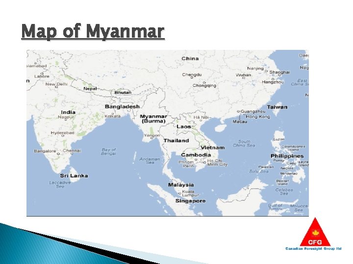 Map of Myanmar 