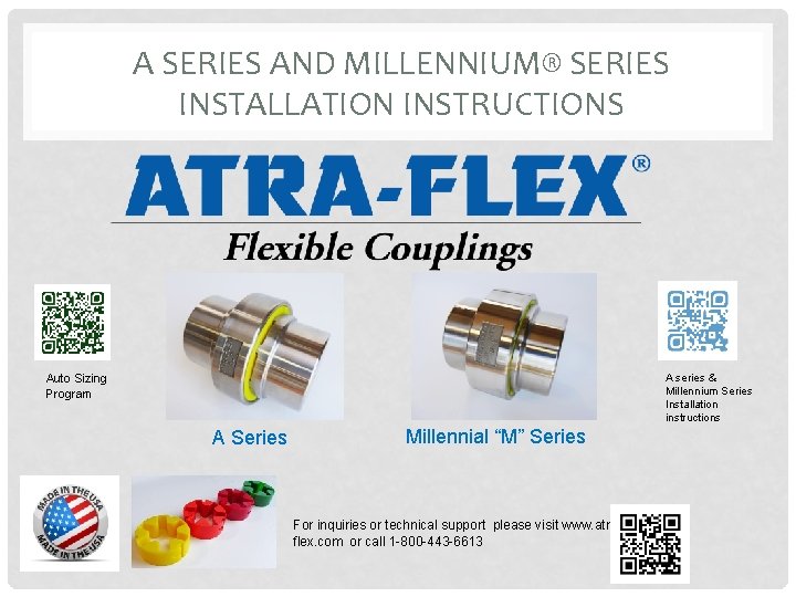 A SERIES AND MILLENNIUM® SERIES INSTALLATION INSTRUCTIONS A series & Millennium Series Installation instructions