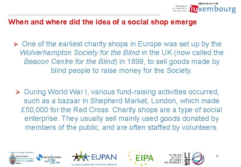 When and where did the idea of a social shop emerge Ø One of