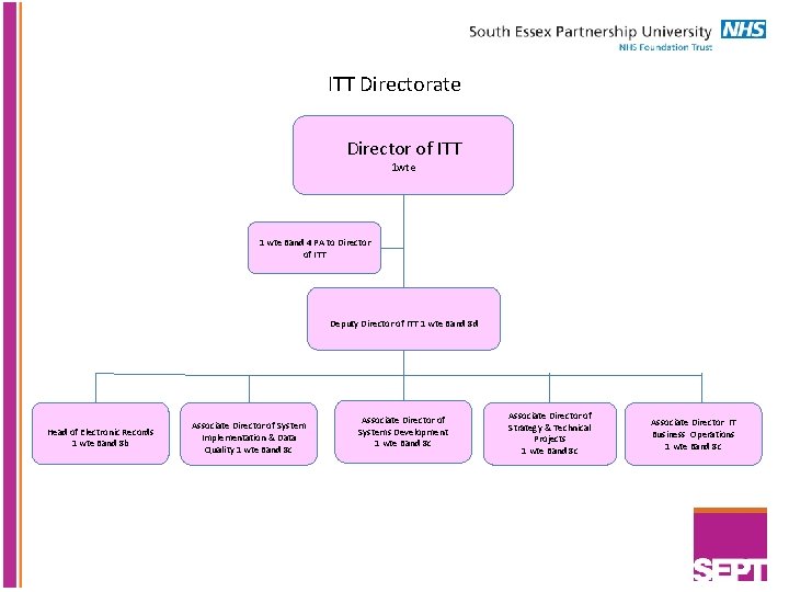 ITT Directorate Director of ITT 1 wte 1 wte Band 4 PA to Director