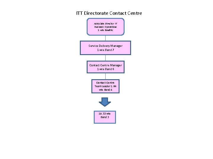 ITT Directorate Contact Centre Associate Director IT Business Operations 1 wte Band 8 c