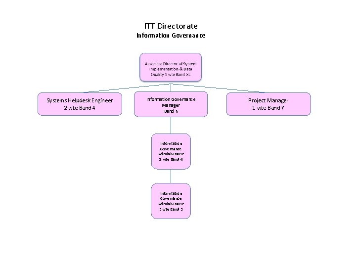 ITT Directorate Information Governance Systems Helpdesk Engineer 2 wte Band 4 Information Governance Manager