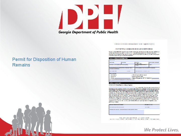 Permit for Disposition of Human Remains 