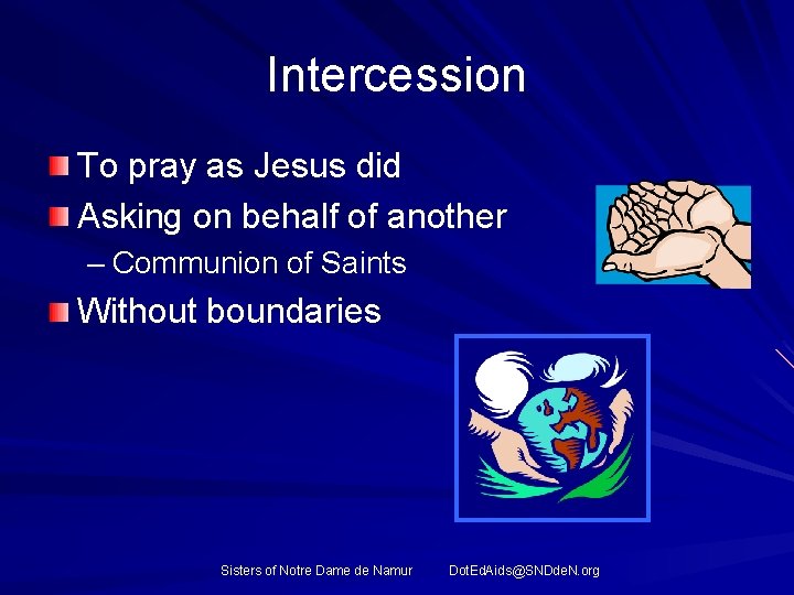 Prayer The Breath of Life Sisters of Notre