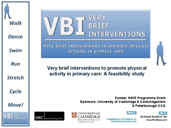 Walk Dance Swim Run Stretch Very brief interventions to promote physical activity in primary