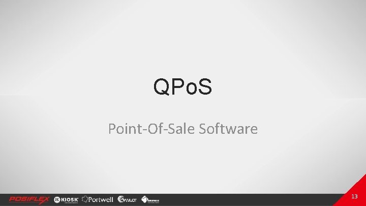 QPo. S Point-Of-Sale Software 1313 