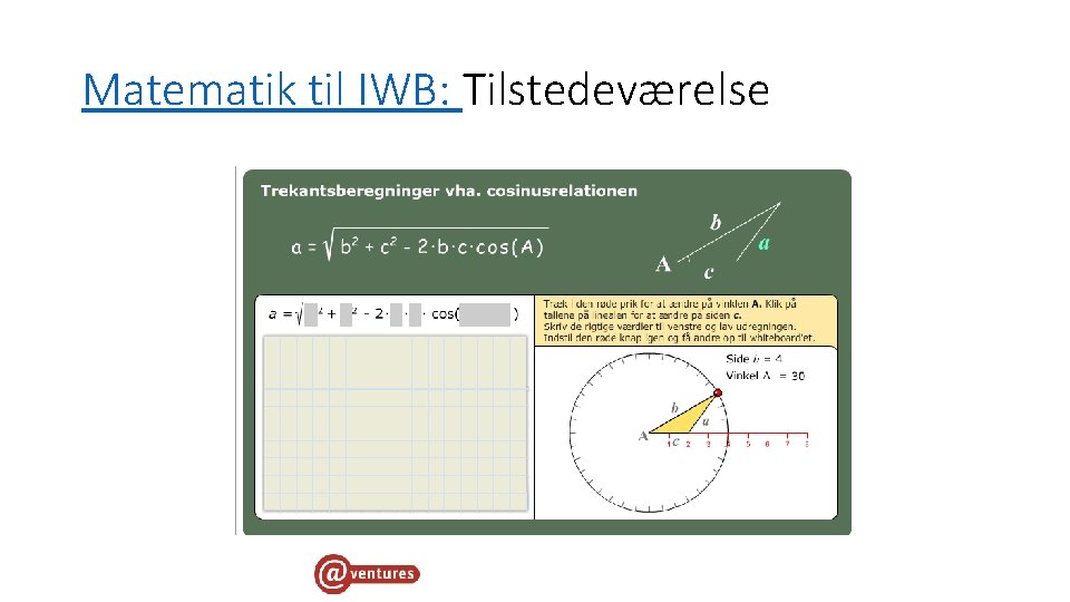 Matematik til IWB: Tilstedeværelse 