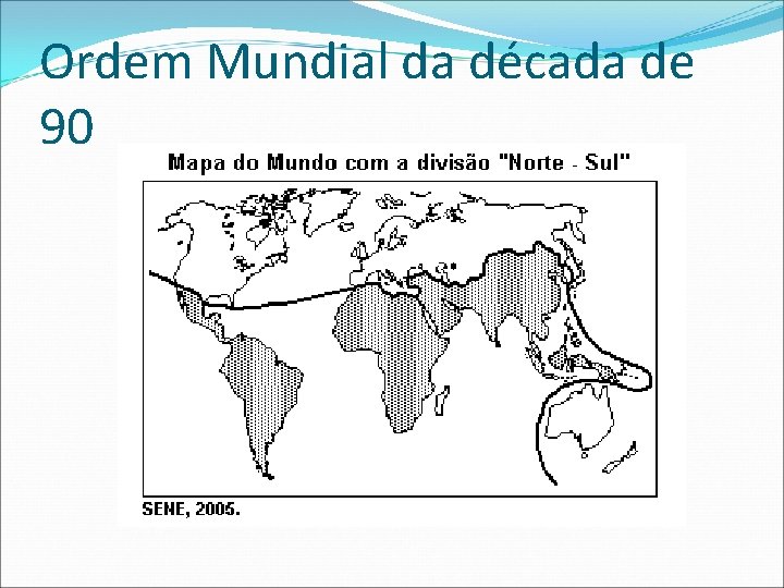 Ordem Mundial da década de 90 