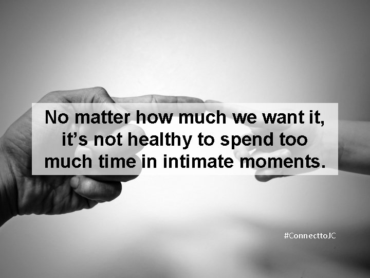 No matter how much we want it, it’s not healthy to spend too much