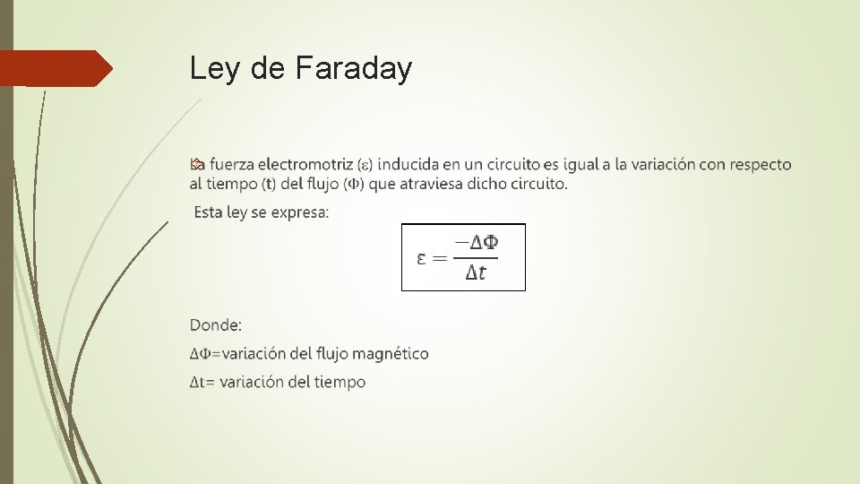 Ley de Faraday 