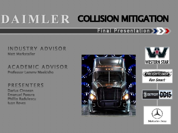 DAIMLER COLLISION MITIGATION Final Presentation 