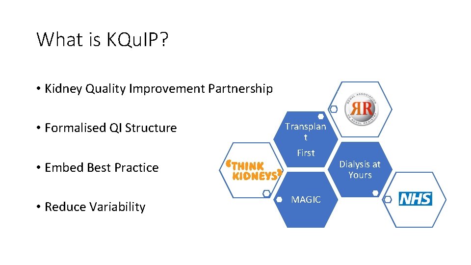 What is KQu. IP? • Kidney Quality Improvement Partnership • Formalised QI Structure •