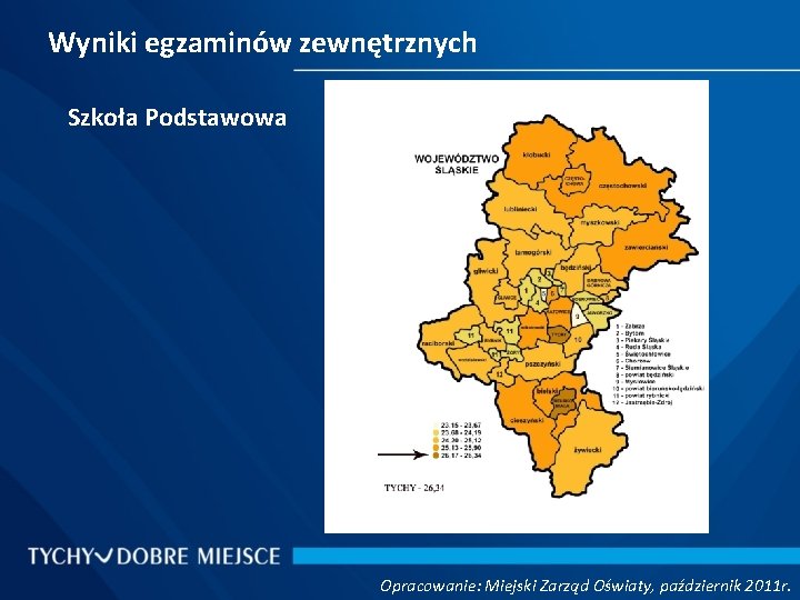 Wyniki egzaminów zewnętrznych Szkoła Podstawowa Opracowanie: Miejski Zarząd Oświaty, październik 2011 r. 