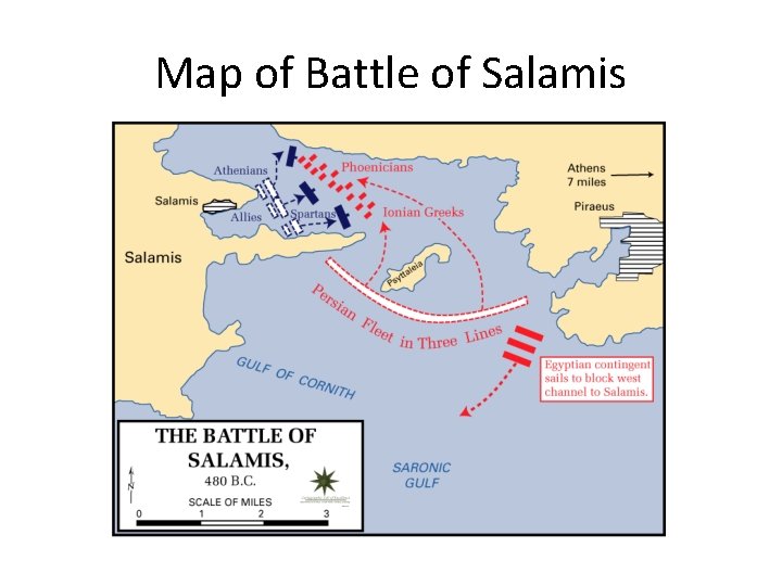 Map of Battle of Salamis 