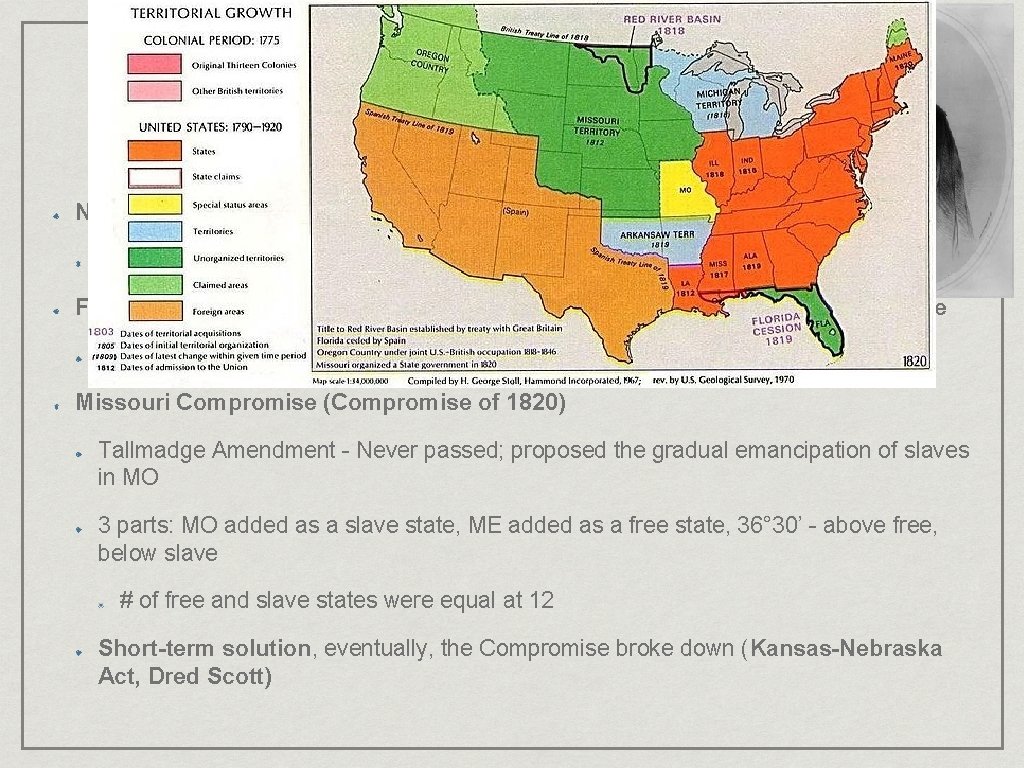 Period 4: 1800 - 1848 National Bank, Tariffs, and Internal Improvements Major political issues,