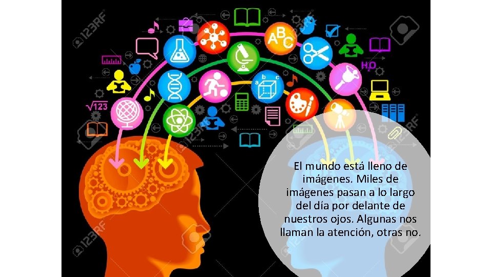 El mundo está lleno de imágenes. Miles de imágenes pasan a lo largo del El mundo está lleno de imágenes. Miles de imágenes pasan a lo largo del