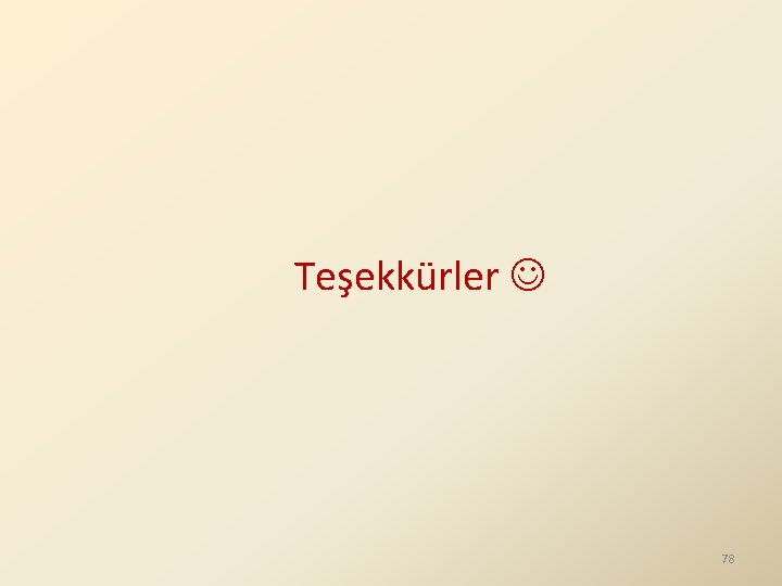 Teşekkürler 78 