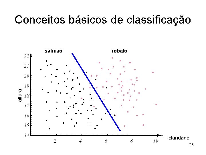 Conceitos básicos de classificação robalo altura salmão claridade 28 