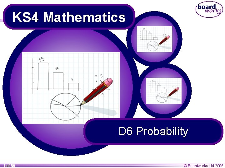 KS 4 Mathematics D 6 Probability 1 of 55 © Boardworks Ltd 2005 