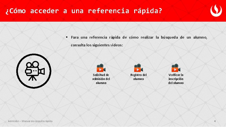 ¿Cómo acceder a una referencia rápida? § Para una referencia rápida de cómo realizar