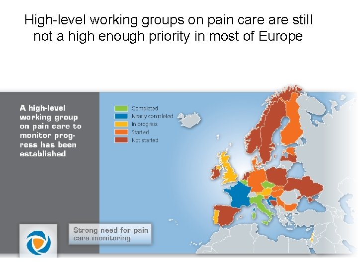 High-level working groups on pain care still not a high enough priority in most