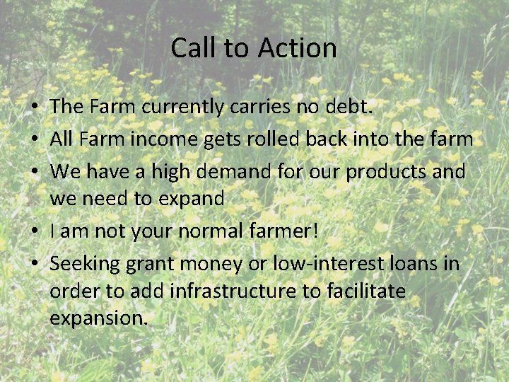 Farm Source Call Spellcast Farm Mission to develop an integrated farming
