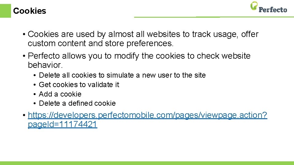 Cookies • Cookies are used by almost all websites to track usage, offer custom