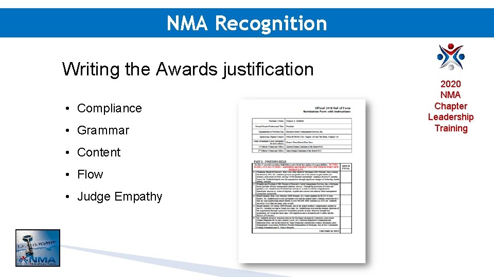2020 NMA Chapter Leadership Training Saturday April 25