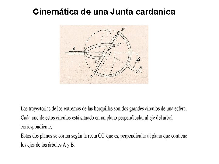 Cinemática de una Junta cardanica 