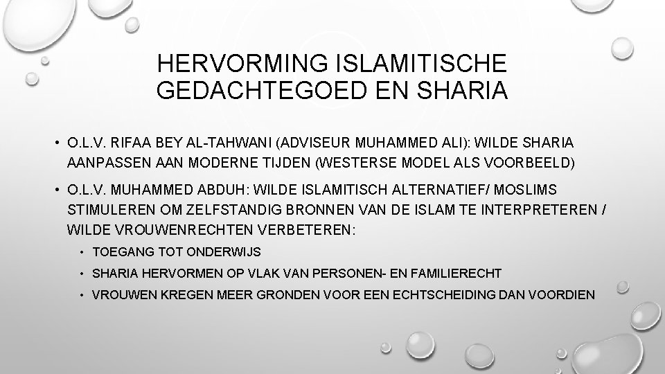 HERVORMING ISLAMITISCHE GEDACHTEGOED EN SHARIA • O. L. V. RIFAA BEY AL-TAHWANI (ADVISEUR MUHAMMED