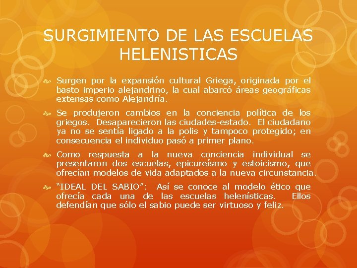 EL PROBLEMA DEL HOMBRE EN EL PENSAMIENTO GRIEGO