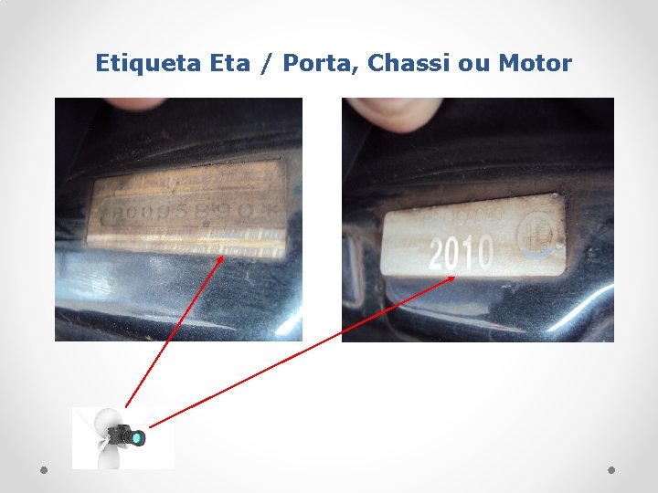 Etiqueta Eta / Porta, Chassi ou Motor 