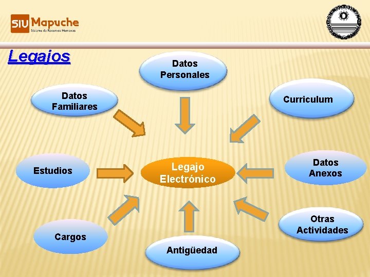 Legajos Datos Personales Datos Familiares Estudios Curriculum Legajo Electrónico Datos Anexos Otras Actividades Cargos