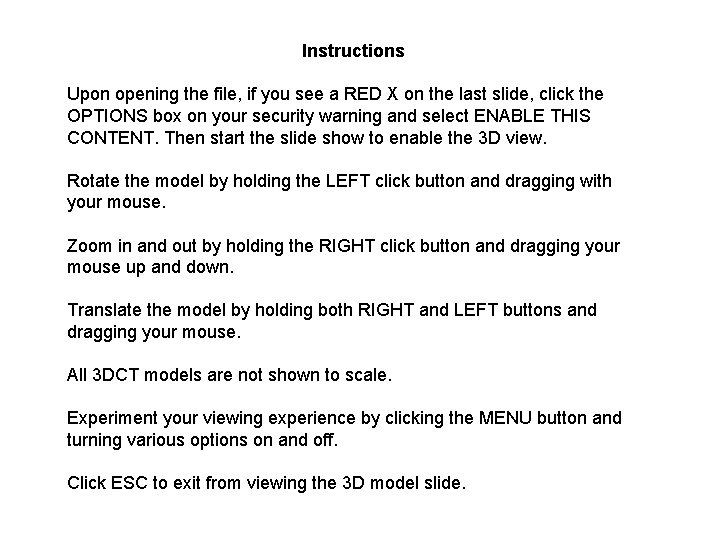 Instructions Upon opening the file, if you see a RED X on the last