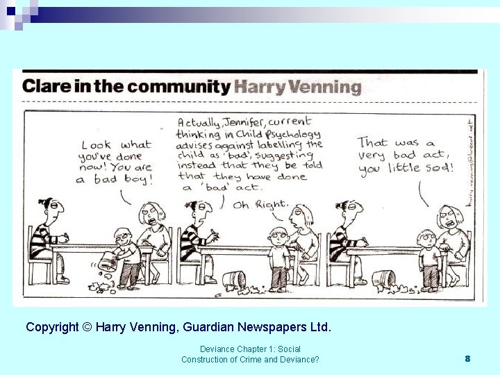 Copyright © Harry Venning, Guardian Newspapers Ltd. Deviance Chapter 1: Social Construction of Crime