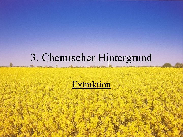 3. Chemischer Hintergrund Extraktion 