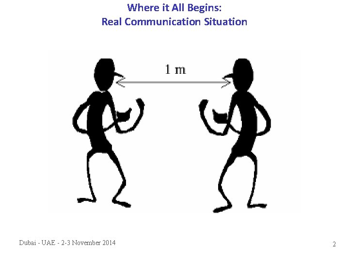 Where it All Begins: Real Communication Situation Dubai - UAE - 2 -3 November