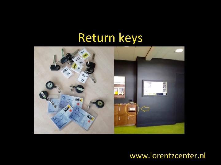 Return keys www. lorentzcenter. nl 