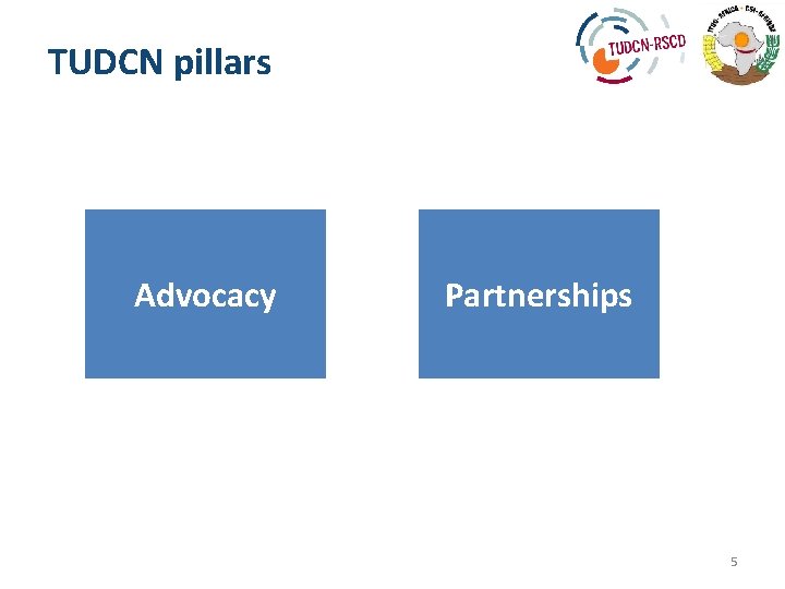 TUDCN pillars Advocacy Partnerships 5 