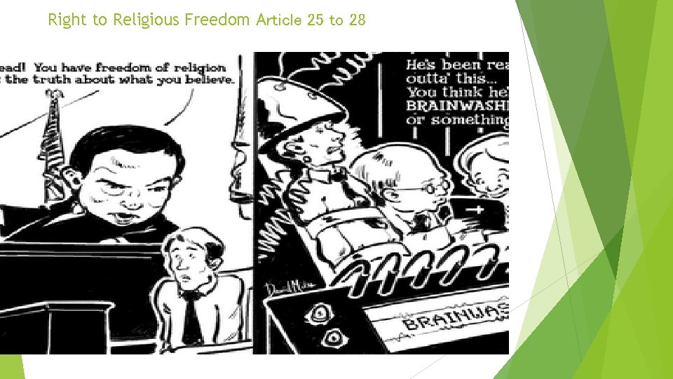 Right to Religious Freedom Article 25 to 28 