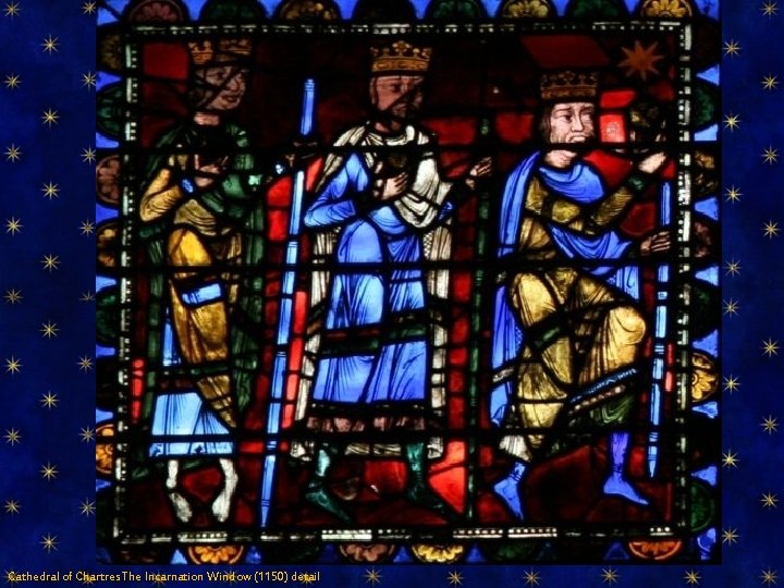 Cathedral of Chartres The Incarnation Window (1150) detail 