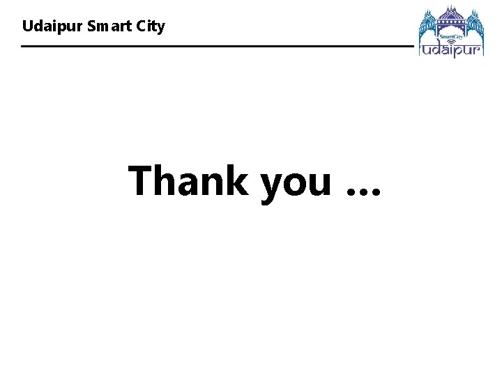 Udaipur Smart City Thank you … 