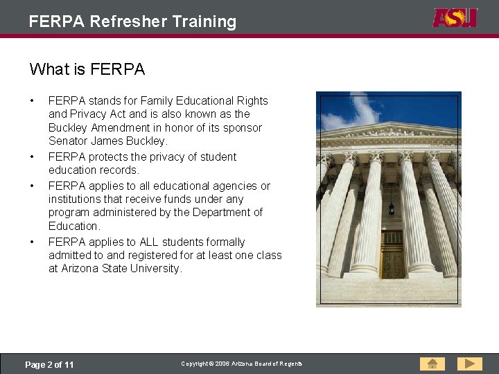 FERPA Refresher Training What is FERPA • • FERPA stands for Family Educational Rights
