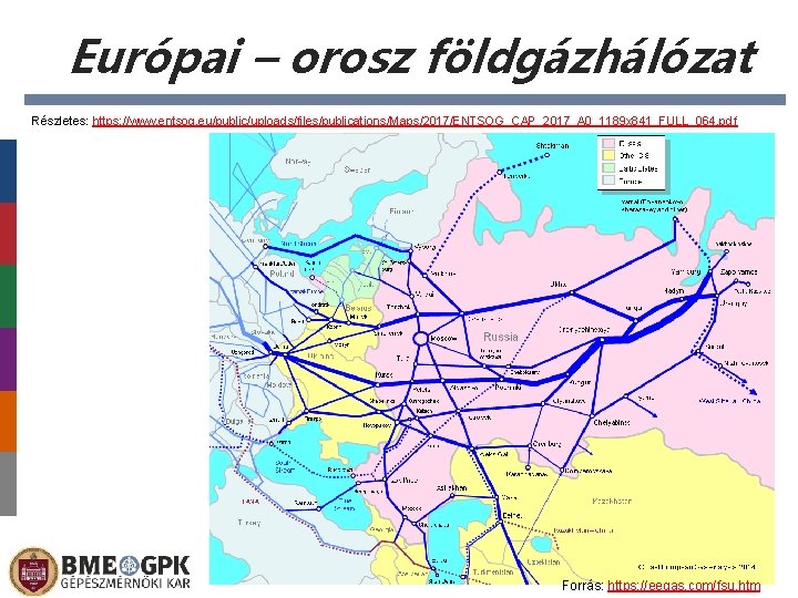 Európai – orosz földgázhálózat Részletes: https: //www. entsog. eu/public/uploads/files/publications/Maps/2017/ENTSOG_CAP_2017_A 0_1189 x 841_FULL_064. pdf Forrás: