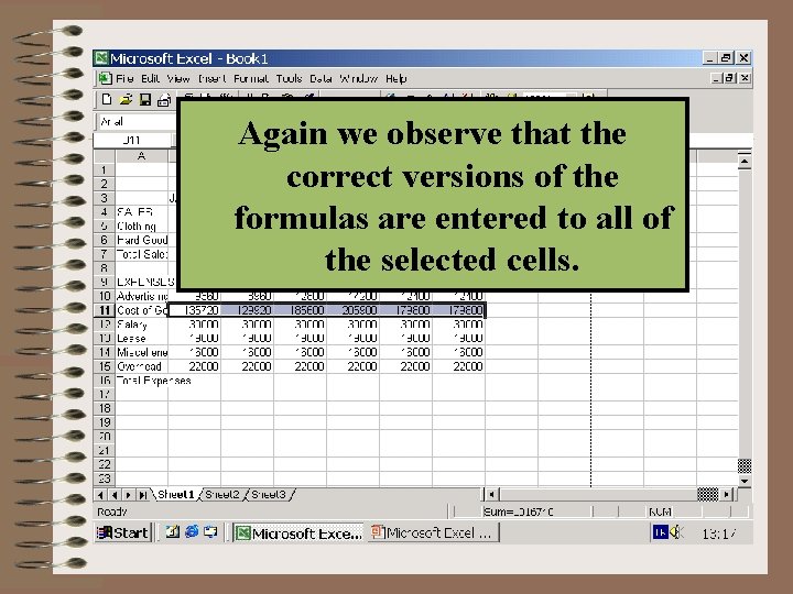1. Select cells through B 10 Againtowe observe that the G 10. correct versions